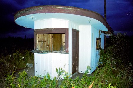 Cheboygan Drive-In Theatre - Ticket Booth Flash (newer photo)